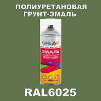 Износостойкая полиуретановая грунт-эмаль ONLAK, цвет RAL6025, спрей 520мл