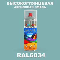 Высокоглянцевая акриловая эмаль ONLAK, цвет RAL6034, спрей 520мл