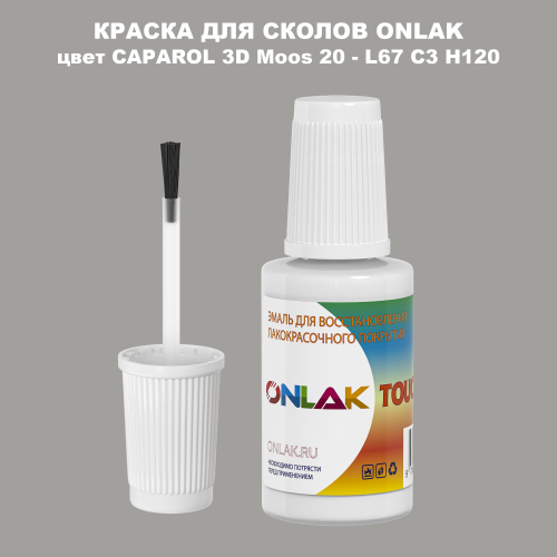 CAPAROL 3D L67 C3 H120 КРАСКА ДЛЯ СКОЛОВ, флакон с кисточкой