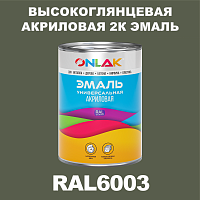 RAL6003 акриловая 2К эмаль ONLAK, в комплекте с отвердителем