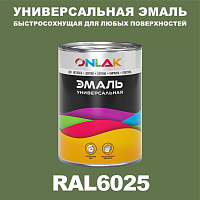 Универсальная быстросохнущая эмаль ONLAK, цвет RAL6025, в комплекте с растворителем