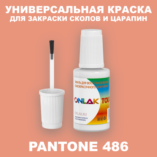 PANTONE 486 C КРАСКА ДЛЯ СКОЛОВ, флакон с кисточкой
