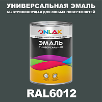 Универсальная быстросохнущая эмаль ONLAK, цвет RAL6012, в комплекте с растворителем