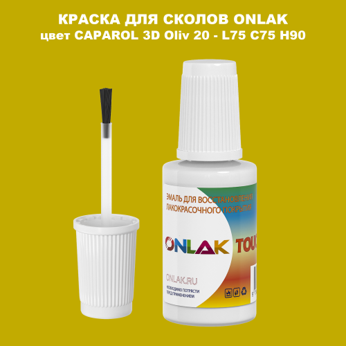 CAPAROL 3D Oliv 20 КРАСКА ДЛЯ СКОЛОВ, флакон с кисточкой