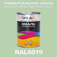 Универсальная быстросохнущая эмаль ONLAK, цвет RAL6019, в комплекте с растворителем