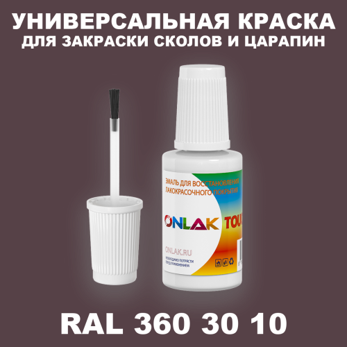 RAL DESIGN 3603010 КРАСКА ДЛЯ СКОЛОВ, флакон с кисточкой