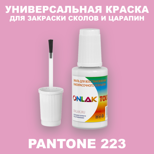 PANTONE 223 C КРАСКА ДЛЯ СКОЛОВ, флакон с кисточкой
