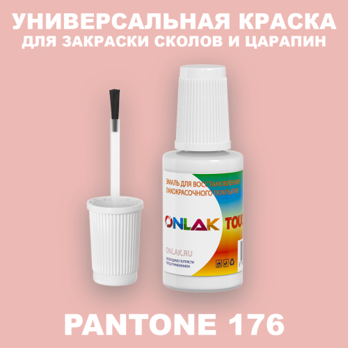 PANTONE 176 C КРАСКА ДЛЯ СКОЛОВ, флакон с кисточкой