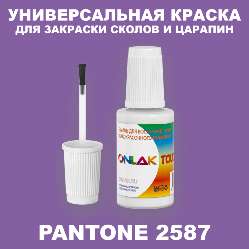 PANTONE 2587 C КРАСКА ДЛЯ СКОЛОВ, флакон с кисточкой