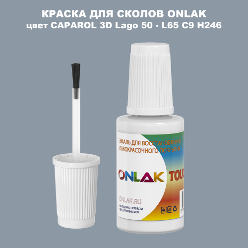 CAPAROL 3D L65 C9 H246 КРАСКА ДЛЯ СКОЛОВ, флакон с кисточкой