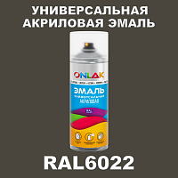 RAL6022 универсальная акриловая эмаль ONLAK, спрей 400мл
