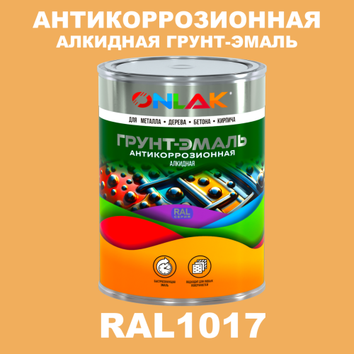 Антикоррозионная алкидная 1К грунт-эмаль ONLAK, цвет RAL1017