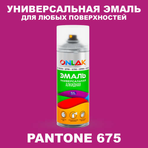 Аэрозольная краска ONLAK, цвет PANTONE 675 C, спрей 520мл