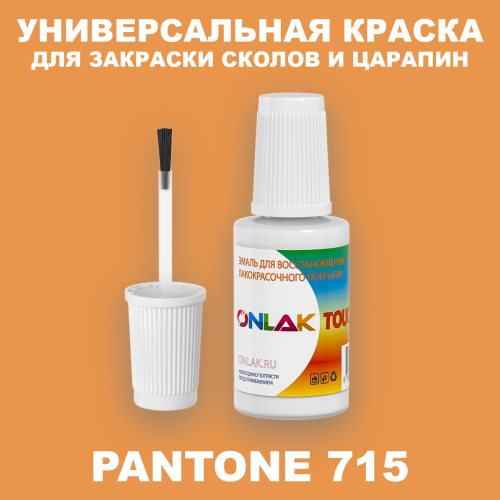 PANTONE 715 C КРАСКА ДЛЯ СКОЛОВ, флакон с кисточкой