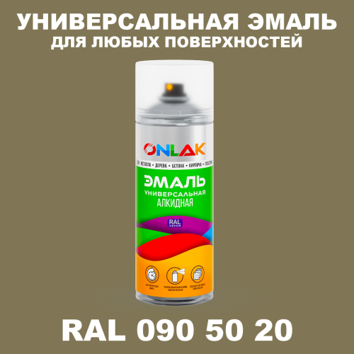 Аэрозольная краска, цвет RAL Design 905020, спрей 520мл