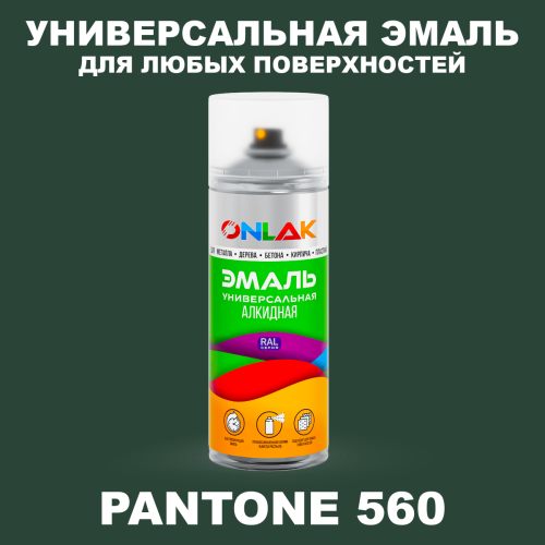 Аэрозольная краска ONLAK, цвет PANTONE 560 C, спрей 520мл