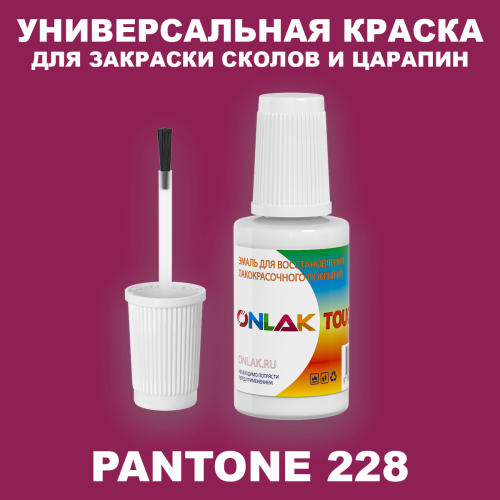 PANTONE 228 C КРАСКА ДЛЯ СКОЛОВ, флакон с кисточкой