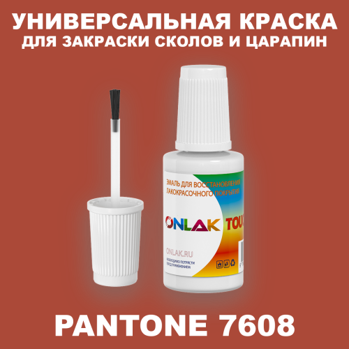 PANTONE 7608 C КРАСКА ДЛЯ СКОЛОВ, флакон с кисточкой