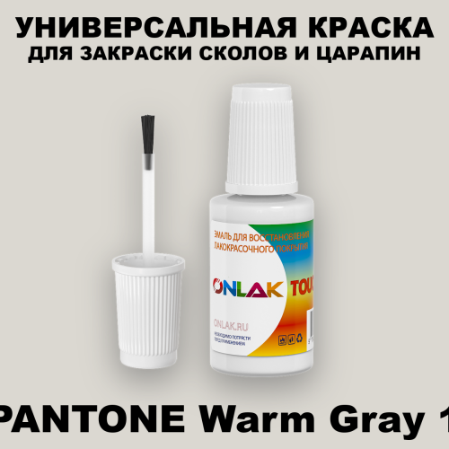 PANTONE Warm Gray 1 C КРАСКА ДЛЯ СКОЛОВ, флакон с кисточкой