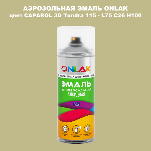Аэрозольная краска ONLAK, цвет CAPAROL 3D Tundra 115 - L75 C26 H100 спрей 520мл