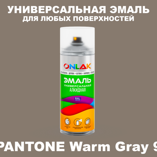 Аэрозольная краска ONLAK, цвет PANTONE Warm Gray 9 C, спрей 520мл