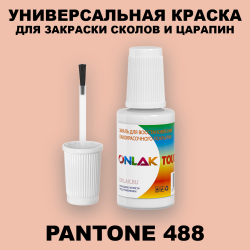 PANTONE 488 C КРАСКА ДЛЯ СКОЛОВ, флакон с кисточкой