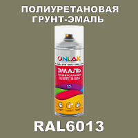 Износостойкая полиуретановая грунт-эмаль ONLAK, цвет RAL6013, спрей 520мл
