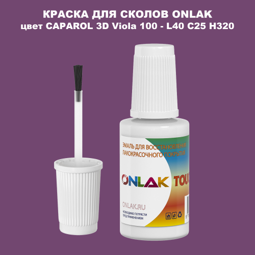 CAPAROL 3D Viola 100 КРАСКА ДЛЯ СКОЛОВ, флакон с кисточкой