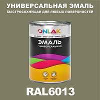 Универсальная быстросохнущая эмаль ONLAK, цвет RAL6013, в комплекте с растворителем