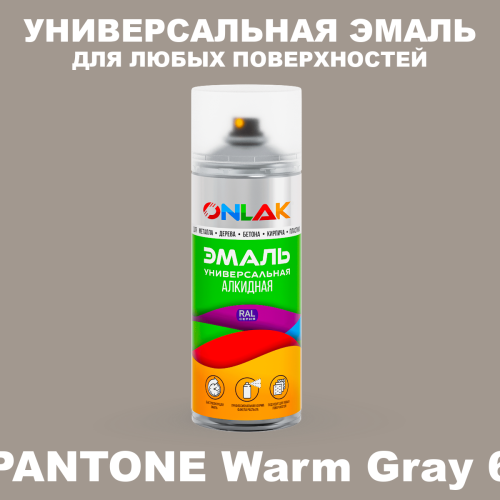 Аэрозольная краска ONLAK, цвет PANTONE Warm Gray 6 C, спрей 520мл