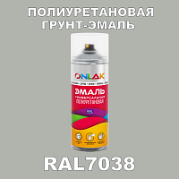 Износостойкая полиуретановая грунт-эмаль ONLAK, цвет RAL7038, спрей 520мл