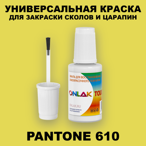 PANTONE 610 C КРАСКА ДЛЯ СКОЛОВ, флакон с кисточкой