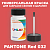 PANTONE Red 032 C КРАСКА ДЛЯ СКОЛОВ, флакон 50мл с кисточкой