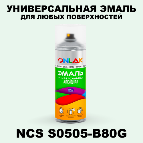 Аэрозольная краска ONLAK, цвет NCS S0505-B80G, спрей 520мл