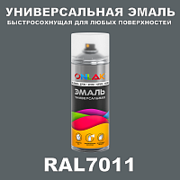 Универсальная быстросохнущая эмаль ONLAK, цвет RAL7011, спрей 520мл