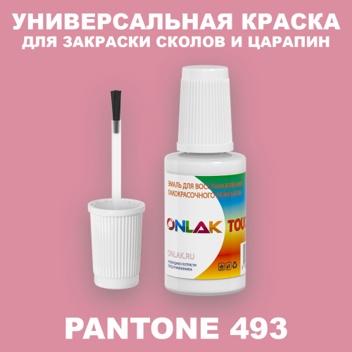 PANTONE 493 C КРАСКА ДЛЯ СКОЛОВ, флакон с кисточкой