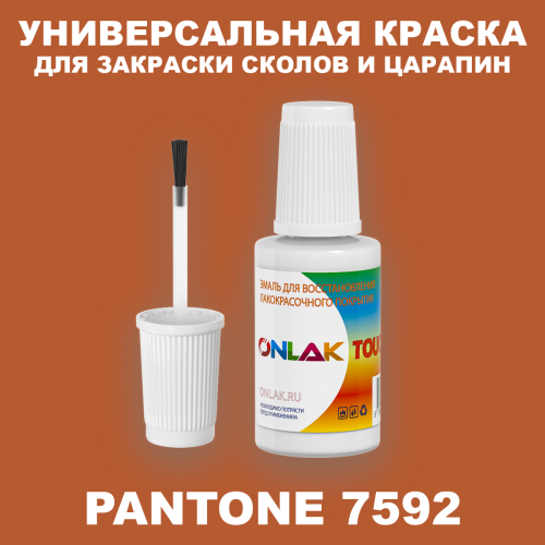 PANTONE 7592 C КРАСКА ДЛЯ СКОЛОВ, флакон с кисточкой