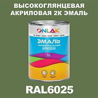 Высокоглянцевая акриловая 2К эмаль ONLAK, цвет RAL6025, в комплекте с отвердителем
