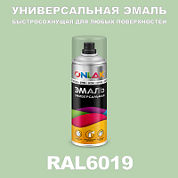 Универсальная быстросохнущая эмаль ONLAK, цвет RAL6019, спрей 400мл
