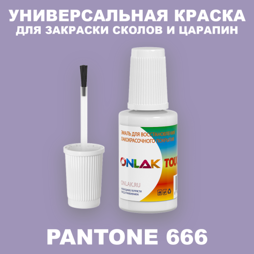 PANTONE 666 C КРАСКА ДЛЯ СКОЛОВ, флакон с кисточкой
