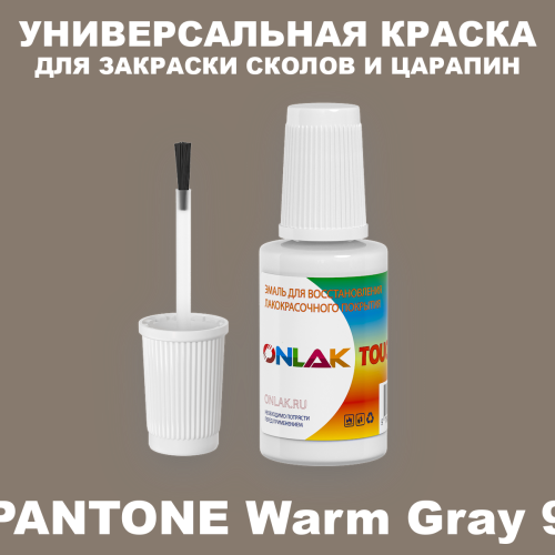 PANTONE Warm Gray 9 C КРАСКА ДЛЯ СКОЛОВ, флакон с кисточкой