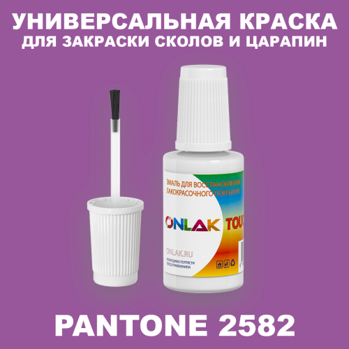 PANTONE 2582 C КРАСКА ДЛЯ СКОЛОВ, флакон с кисточкой