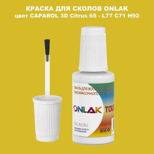CAPAROL 3D L77 C71 H92 КРАСКА ДЛЯ СКОЛОВ, флакон с кисточкой