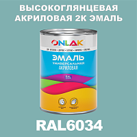 RAL6034 акриловая высокоглянцевая 2К эмаль ONLAK, в комплекте с отвердителем