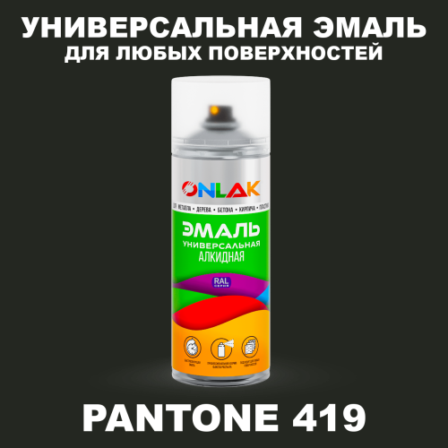 Аэрозольная краска ONLAK, цвет PANTONE 419 C, спрей 520мл