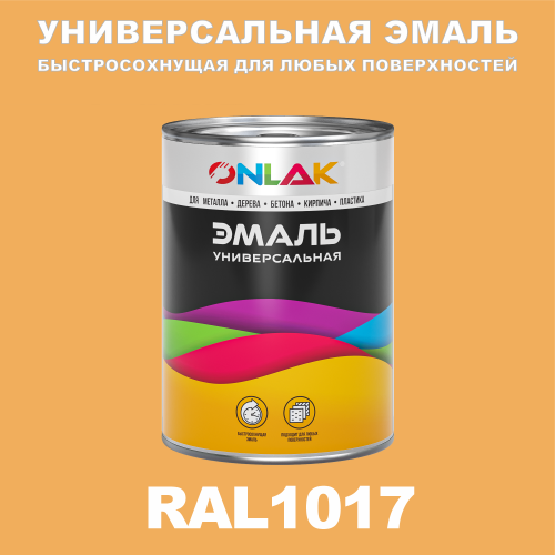 Универсальная быстросохнущая эмаль ONLAK, цвет RAL1017, в комплекте с растворителем