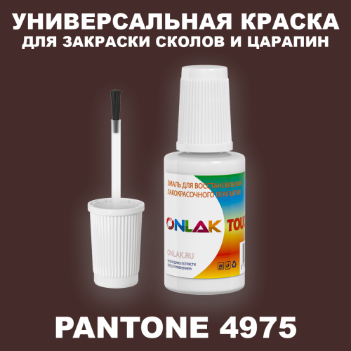 PANTONE 4975 C КРАСКА ДЛЯ СКОЛОВ, флакон с кисточкой