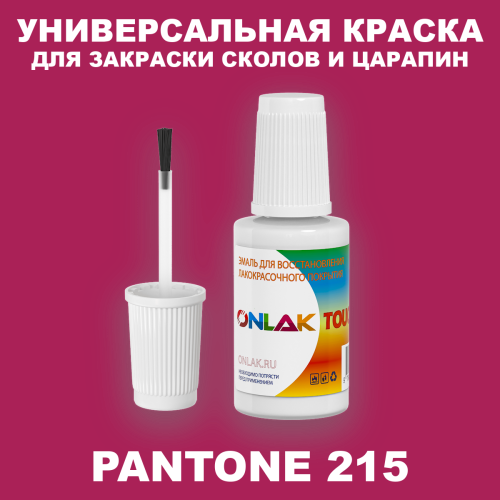 PANTONE 215 C КРАСКА ДЛЯ СКОЛОВ, флакон с кисточкой