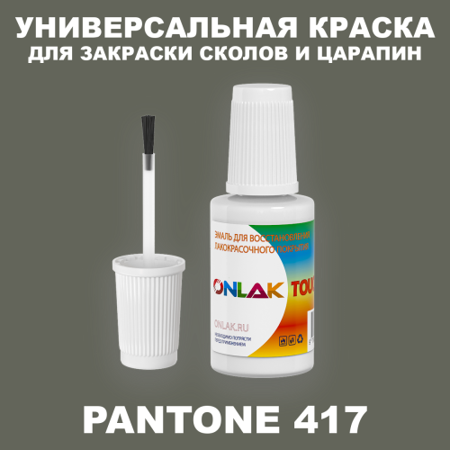 PANTONE 417 C КРАСКА ДЛЯ СКОЛОВ, флакон с кисточкой