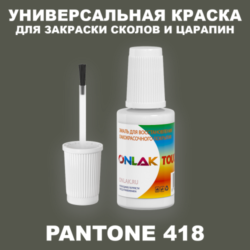 PANTONE 418 C КРАСКА ДЛЯ СКОЛОВ, флакон с кисточкой